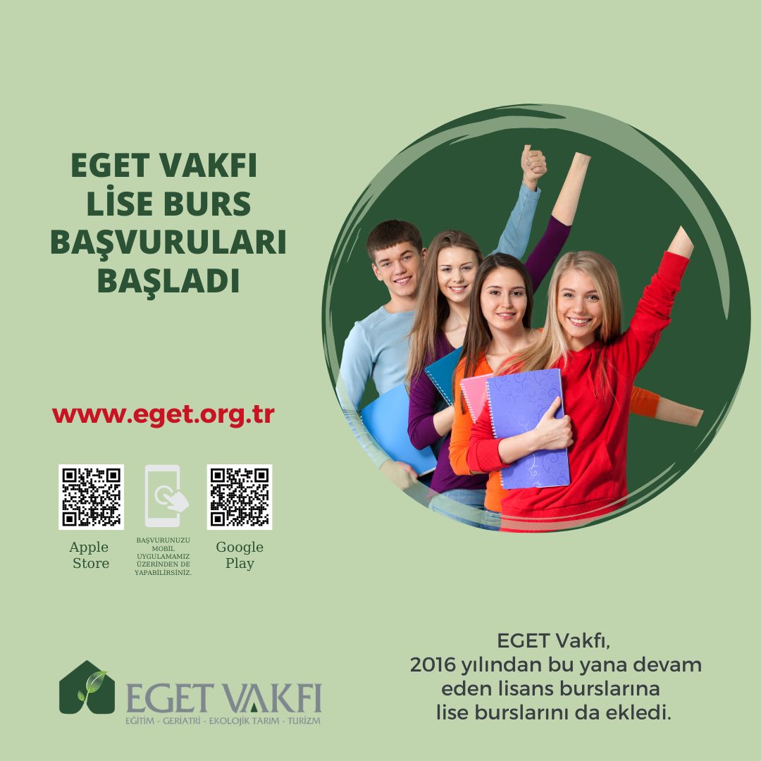 EGET VAKFI LİSE ÖĞRENCİLERİNE DE BURS VERMEYE BAŞLADI