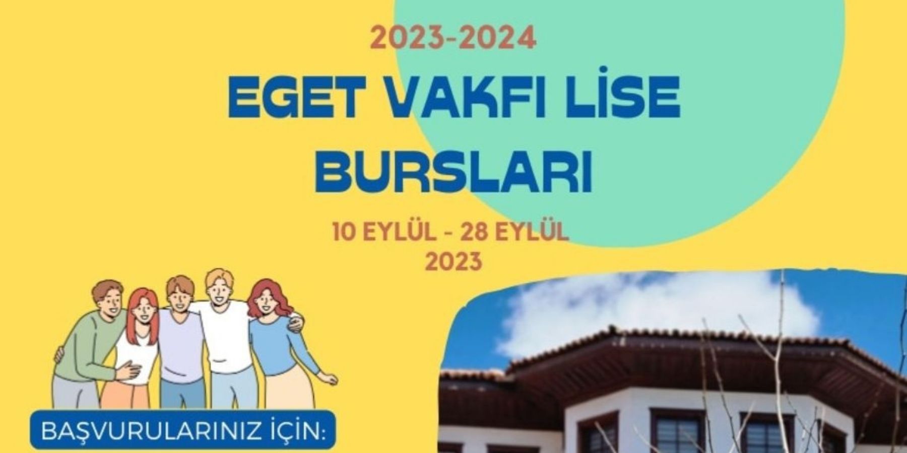 EGET VAKFI LİSE BURS BAŞVURULARI BAŞLADI