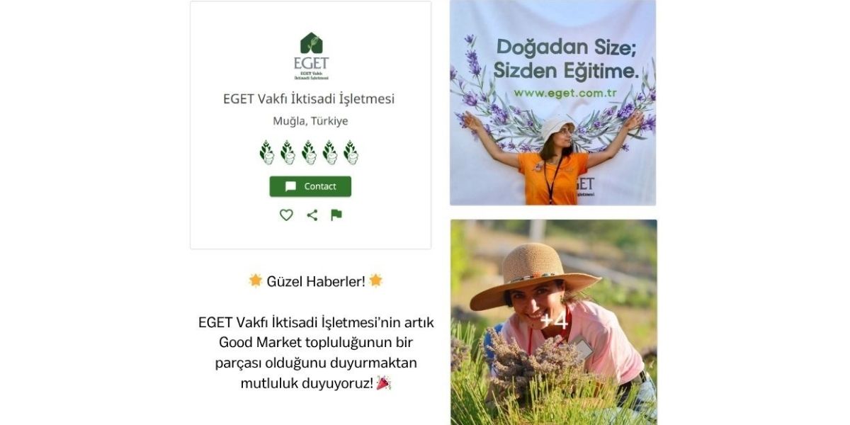 EGET VAKFI İKTİSADİ İŞLETMESİ GOOD MARKET TOPLULUĞUNA KATILDI